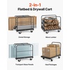 image:imageVEVOR Folding Table Cart Heavy Duty Table Dolly 1800 lbs Steel Panel Truck Cart with 5 inch Swivel Casters Lumber Drywall Dolly with Straps for Party Events Hotel Factory Warehouse2in11800 LBS