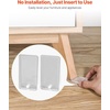 image:imageVEVOR Furniture Leveling Shims 30 PCS 197 x 116 x 022 inch NonSkid Clear Plastic Pads EasytoCut Furniture Leveler Ideal Shim Leveler for Couch Refrigerator Table Legs to Avoid Wobbling