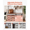 image:imageVEVOR Hall Tree with Bench and Shoe Storage 42 Wide Entryway Hall Tree with Bench Hanging Hooks Storage Shelves Adjustable Shoe Shelves Wooden Furniture for Mudroom Entryway Hallway White