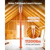 image:imageVEVOR House Floor Jacks 2 Pack 5393 Inch Height Range 18000 lbs Max Load Capacity Adjustable Support Beam Basement Jack Post Pole for Leveling Lift Steel Telescoping Post for Temporary Support54150 in