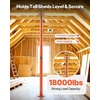 image:imageVEVOR House Floor Jacks 2 Pack 5393 Inch Height Range 18000 lbs Max Load Capacity Adjustable Support Beam Basement Jack Post Pole for Leveling Lift Steel Telescoping Post for Temporary Support5393