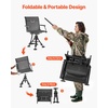 image:imageVEVOR Hunting Chair 360 Silent Swivel Foldable Portable Blind Chair HeavyDuty Steel Frame Ground Stool Seat with AntiSink Swivel Feet Height Adjustable 350 Lbs Capacity for Fishing CampingBreathable Fabric 350 lbs
