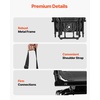 image:imageVEVOR Hunting Chair 360 Silent Swivel Foldable Portable Blind Chair HeavyDuty Steel Frame Ground Stool Seat with AntiSink Swivel Feet Height Adjustable 350 Lbs Capacity for Fishing CampingBreathable Fabric 300 lbs