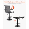 image:imageVEVOR Hunting Chair 360 Silent Swivel Foldable Portable Blind Chair HeavyDuty Steel Frame Ground Stool Seat with AntiSink Swivel Feet Height Adjustable 350 Lbs Capacity for Fishing CampingHydraulic Lift System