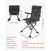 image:imageVEVOR Hunting Chair 360 Silent Swivel Foldable Portable Blind Chair HeavyDuty Steel Frame Ground Stool Seat with AntiSink Swivel Feet Height Adjustable 350 Lbs Capacity for Fishing CampingMild Waterproof