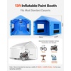 image:imageVEVOR Inflatable Paint Booth 3937 x 1640 x 1312 ft Inflatable Spray Booth with 950W1100W Blowers Air Filter System Triangular Roof for Painting Car Truck Furniture Automotive Sheet Metal13x10x9Ft