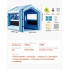 image:imageVEVOR Inflatable Paint Booth 3937 x 1640 x 1312 ft Inflatable Spray Booth with 950W1100W Blowers Air Filter System Triangular Roof for Painting Car Truck Furniture Automotive Sheet Metal10x85x85Ft