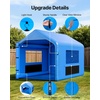 image:imageVEVOR Inflatable Paint Booth 3937 x 1640 x 1312 ft Inflatable Spray Booth with 950W1100W Blowers Air Filter System Triangular Roof for Painting Car Truck Furniture Automotive Sheet Metal13x10x9Ft