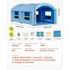 image:imageVEVOR Inflatable Paint Booth 3937 x 1640 x 1312 ft Inflatable Spray Booth with 950W1100W Blowers Air Filter System Triangular Roof for Painting Car Truck Furniture Automotive Sheet Metal33x20x13Ft