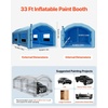 image:imageVEVOR Inflatable Paint Booth 3937 x 1640 x 1312 ft Inflatable Spray Booth with 950W1100W Blowers Air Filter System Triangular Roof for Painting Car Truck Furniture Automotive Sheet Metal33x20x13Ft