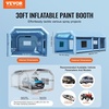 image:imageVEVOR Inflatable Paint Booth 98 x 82 x 82 ft Inflatable Spray Booth with 550W Powerful Blower and Air Filter System Portable Car Paint Booth for Motorcycle Bicycle Small Furniture Painting30x16x12Ft