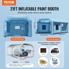 image:imageVEVOR Inflatable Paint Booth 98 x 82 x 82 ft Inflatable Spray Booth with 550W Powerful Blower and Air Filter System Portable Car Paint Booth for Motorcycle Bicycle Small Furniture Painting21x135x10Ft
