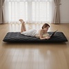 image:imageVEVOR Japanese Floor Mattress Futon Mattress 100 High Density Comfortable Foam Foldable Tatami Mat with Storage Bag Sleeping Pad for Camping Dormitory YogaBlack