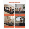 image:imageVEVOR Japanese Floor Mattress Futon Mattress 100 High Density Comfortable Foam Foldable Tatami Mat with Storage Bag Sleeping Pad for Camping Dormitory YogaBlack