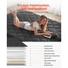image:imageVEVOR Japanese Floor Mattress Futon Mattress 100 High Density Comfortable Foam Foldable Tatami Mat with Storage Bag Sleeping Pad for Camping Dormitory YogaBlack