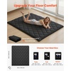 image:imageVEVOR Japanese Floor Mattress Futon Mattress 100 High Density Comfortable Foam Foldable Tatami Mat with Storage Bag Sleeping Pad for Camping Dormitory YogaBlack