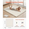 image:imageVEVOR Japanese Floor Mattress Futon Mattress 100 High Density Comfortable Foam Foldable Tatami Mat with Storage Bag Sleeping Pad for Camping Dormitory YogaWhite