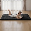 image:imageVEVOR Japanese Floor Mattress Futon Mattress 100 High Density Comfortable Foam Foldable Tatami Mat with Storage Bag Sleeping Pad for Camping Dormitory YogaBlack