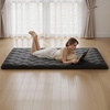 image:imageVEVOR Japanese Floor Mattress Futon Mattress 100 High Density Comfortable Foam Foldable Tatami Mat with Storage Bag Sleeping Pad for Camping Dormitory YogaBlack