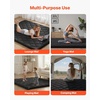 image:imageVEVOR Japanese Floor Mattress Futon Mattress 100 High Density Comfortable Foam Foldable Tatami Mat with Storage Bag Sleeping Pad for Camping Dormitory YogaBlack