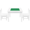 image:imageVEVOR Kid Activity Table and 2 Chairs Set 232320inch Graffiti amp Building Blocks DoubleSided Tabletop Toddler Play Table with Storage for Kids 3 Years Large Storage Space Gift for Boys amp Girls252520inch