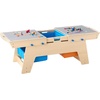 image:imageVEVOR Kid Activity Table and 2 Chairs Set 232320inch Graffiti amp Building Blocks DoubleSided Tabletop Toddler Play Table with Storage for Kids 3 Years Large Storage Space Gift for Boys amp Girls361915inch