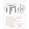 image:imageVEVOR Kid Activity Table and 2 Chairs Set 232320inch Graffiti amp Building Blocks DoubleSided Tabletop Toddler Play Table with Storage for Kids 3 Years Large Storage Space Gift for Boys amp Girls232320inch