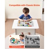image:imageVEVOR Kid Activity Table and 2 Chairs Set 232320inch Graffiti amp Building Blocks DoubleSided Tabletop Toddler Play Table with Storage for Kids 3 Years Large Storage Space Gift for Boys amp Girls232320inch