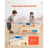 image:imageVEVOR Kid Activity Table and 2 Chairs Set 232320inch Graffiti amp Building Blocks DoubleSided Tabletop Toddler Play Table with Storage for Kids 3 Years Large Storage Space Gift for Boys amp Girls361915inch