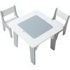 image:imageVEVOR Kid Activity Table and 2 Chairs Set 232320inch Graffiti amp Building Blocks DoubleSided Tabletop Toddler Play Table with Storage for Kids 3 Years Large Storage Space Gift for Boys amp Girls232320inch
