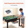 image:imageVEVOR Kid Activity Table and 2 Chairs Set 232320inch Graffiti amp Building Blocks DoubleSided Tabletop Toddler Play Table with Storage for Kids 3 Years Large Storage Space Gift for Boys amp Girls322420inch