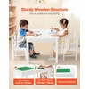 image:imageVEVOR Kid Activity Table and 2 Chairs Set 232320inch Graffiti amp Building Blocks DoubleSided Tabletop Toddler Play Table with Storage for Kids 3 Years Large Storage Space Gift for Boys amp Girls252520inch