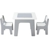 image:imageVEVOR Kid Activity Table and 2 Chairs Set 232320inch Graffiti amp Building Blocks DoubleSided Tabletop Toddler Play Table with Storage for Kids 3 Years Large Storage Space Gift for Boys amp Girls232320inch