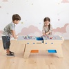 image:imageVEVOR Kid Activity Table and 2 Chairs Set 232320inch Graffiti amp Building Blocks DoubleSided Tabletop Toddler Play Table with Storage for Kids 3 Years Large Storage Space Gift for Boys amp Girls361915inch