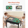 image:imageVEVOR Kid Activity Table and 2 Chairs Set 232320inch Graffiti amp Building Blocks DoubleSided Tabletop Toddler Play Table with Storage for Kids 3 Years Large Storage Space Gift for Boys amp Girls322420inch