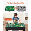 image:imageVEVOR Kid Activity Table and 2 Chairs Set 232320inch Graffiti amp Building Blocks DoubleSided Tabletop Toddler Play Table with Storage for Kids 3 Years Large Storage Space Gift for Boys amp Girls322420inch