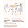 image:imageVEVOR Kids Art Table and Chair Set Toddler Activity Table with Storage Wood Kids Craft Desk with Paper Roll for Drawing Reading Writing Kid Play Table for Nursery Playroom Classroom WhiteWhite
