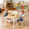 image:imageVEVOR Kids Art Table and Chair Set Toddler Activity Table with Storage Wood Kids Craft Desk with Paper Roll for Drawing Reading Writing Kid Play Table for Nursery Playroom Classroom WhiteWhite