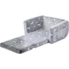 image:imageVEVOR Kids Couch 2in1 Toddler Chairs Comfy Toddler Couch Sofa Bed Fold Out Convertible Sofa to Lounger Kids Chair Seat Playroom Furniture for Kids Girls amp Boys Sky BlueLight Grey