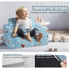 image:imageVEVOR Kids Couch 2in1 Toddler Chairs Comfy Toddler Couch Sofa Bed Fold Out Convertible Sofa to Lounger Kids Chair Seat Playroom Furniture for Kids Girls amp Boys Sky BlueLight Blue