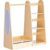 image:imageVEVOR Kids Dress Up Storage with Mirror Dress Up Closet Toddler Wardrobe Closet for Little Girls Armoire with Shelves amp Bottom Tray Costume Organizer Toddler Room Furniture for Bedroom NaturalWood