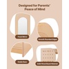 image:imageVEVOR Kids Dress Up Storage with Mirror Dress Up Closet Toddler Wardrobe Closet for Little Girls Armoire with Shelves amp Bottom Tray Costume Organizer Toddler Room Furniture for Bedroom NaturalWood