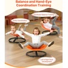 image:imageVEVOR Kids Swivel Chair 220 lbs Capacity Sensory Spinning Chair Autistic Kids Sensory Toy Seat with NonSlip Metal Base Round Shape Toddler Sit amp Spin Seat for Coordination Balance Focus Orange