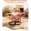 image:imageVEVOR Kids Swivel Chair 220 lbs Capacity Sensory Spinning Chair Autistic Kids Sensory Toy Seat with NonSlip Metal Base Round Shape Toddler Sit amp Spin Seat for Coordination Balance Focus Orange