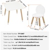 image:imageVEVOR Kids Table and 2 Chairs Set Toddler Table and Chair Set with Rounded Edge Design amp Graffiti Desktop Wooden Desk for Art Craft Reading Learning Drawing ClassroomDaycareHome BurlywoodWhite