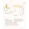 image:imageVEVOR Kids Table and 2 Chairs Set Toddler Table and Chair Set with Rounded Edge Design amp Graffiti Desktop Wooden Desk for Art Craft Reading Learning Drawing ClassroomDaycareHome BurlywoodNatural