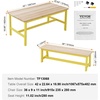 image:imageVEVOR Kids Table and Bench Set Toddler Table and Chair Set of 3 Wood Activity Desk for Art Craft Reading LearningNatural