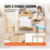 image:imageVEVOR Kids Table and Bench Set Toddler Table and Chair Set of 3 Wood Activity Desk for Art Craft Reading LearningNatural