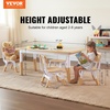 image:imageVEVOR Kids Table and Bench Set Toddler Table and Chair Set of 3 Wood Activity Desk for Art Craft Reading LearningNatural