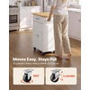 image:imageVEVOR Kitchen Island Cart with Storage 4236 in Wide Island Table for Kitchen with 2 Drawers Storage Cabinet Table for Home Dining Room White2484W